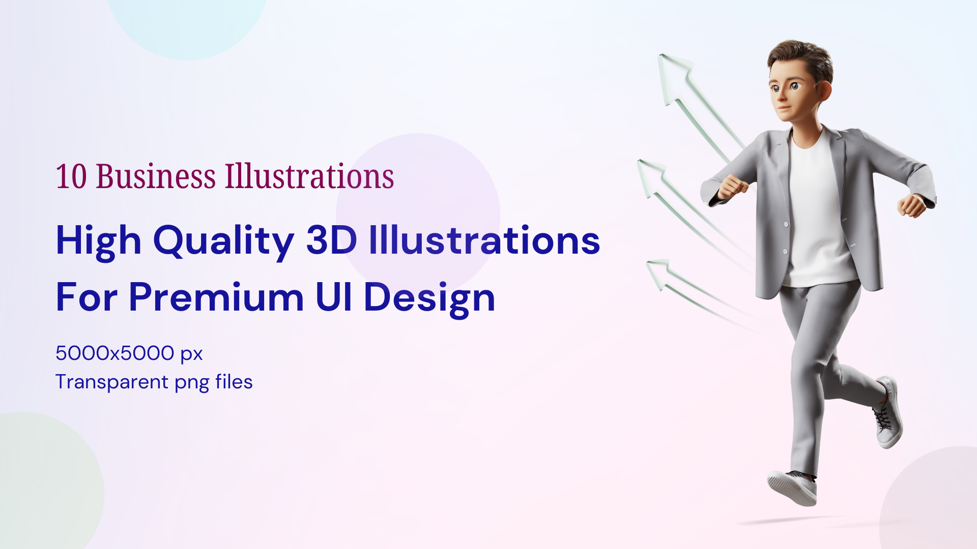 Business Illustrations Pack 3D Illustration for landing page