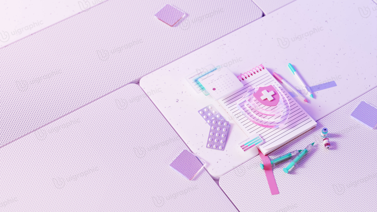 Pharma & Medical 3D Illustration for landing page