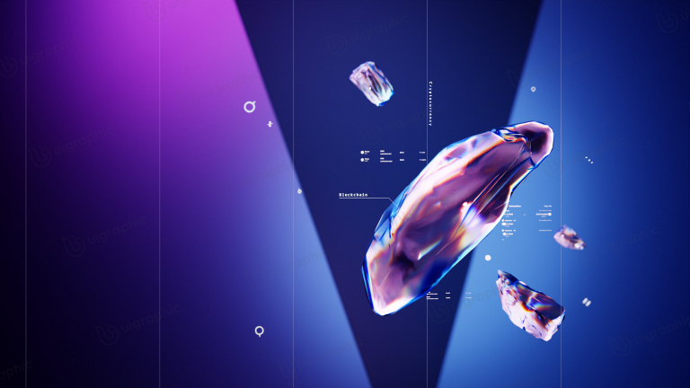 Abstract 3D Illustration for landing page