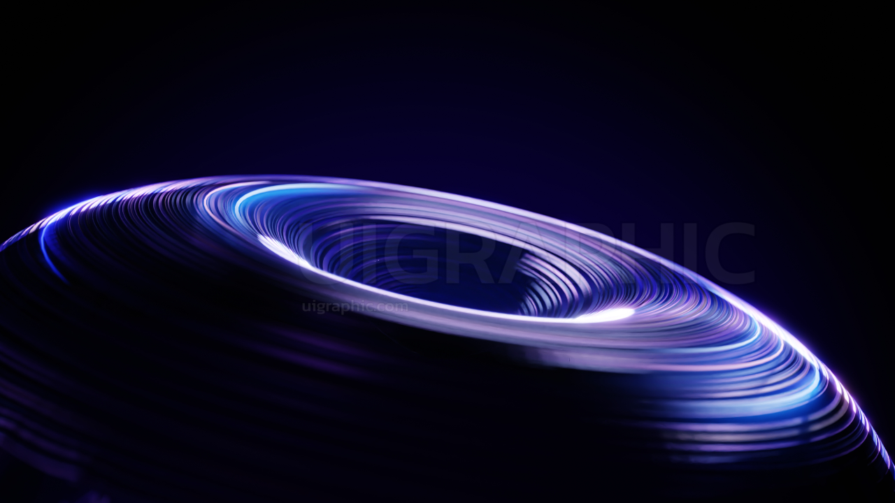 Abstract Background Lights 3D Illustration for landing page